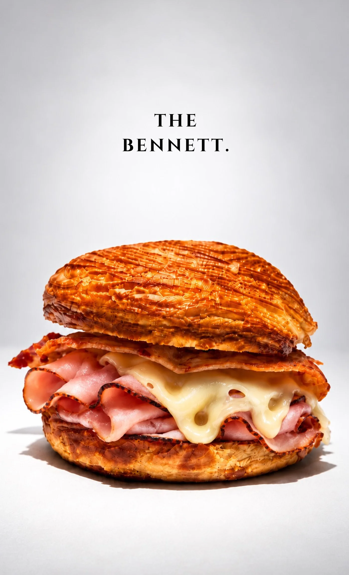 True Baristas The Bennett breakfast sandwich with smoked ham and Swiss