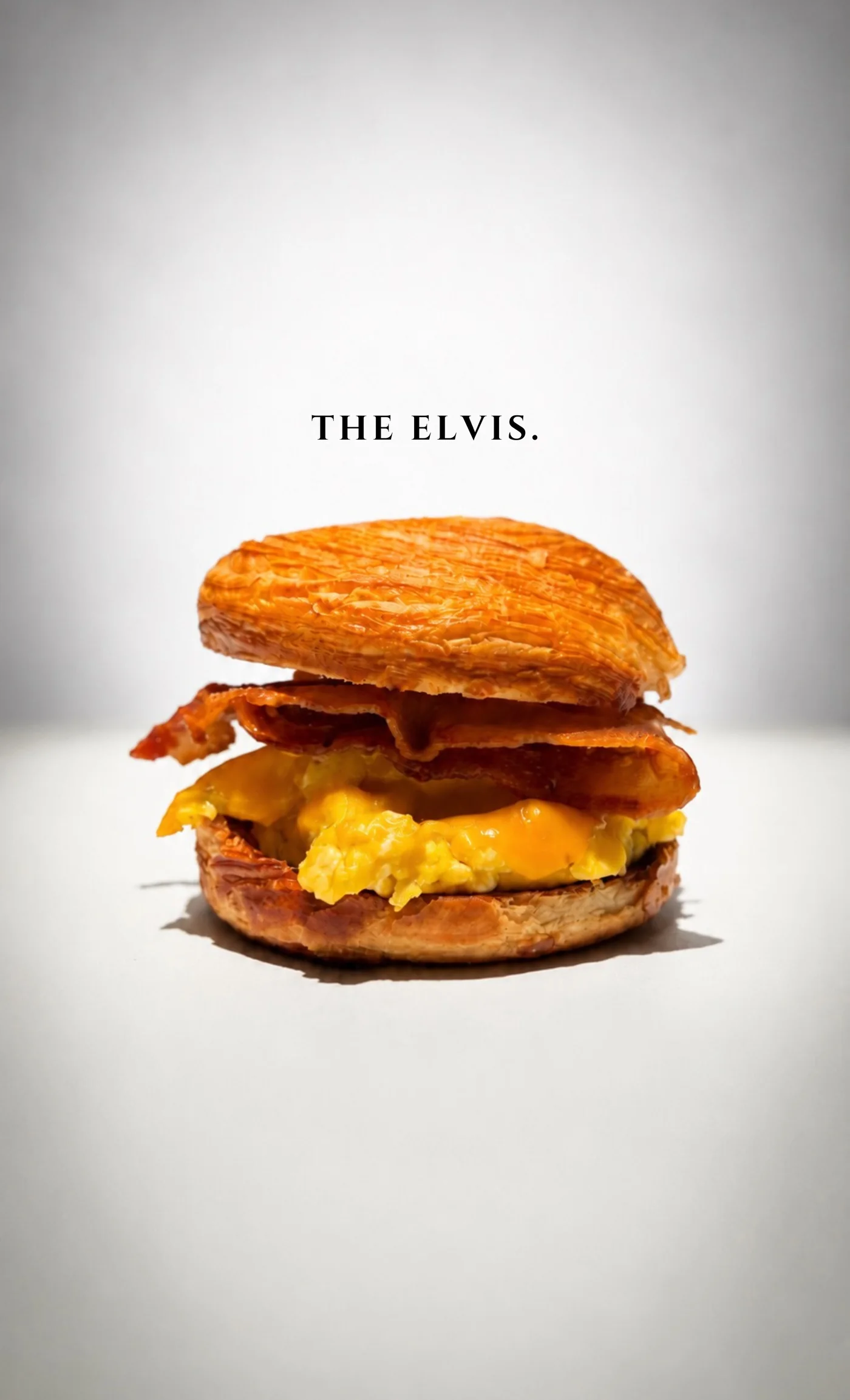 True Baristas The Elvis breakfast sandwich with egg, cheddar and bacon